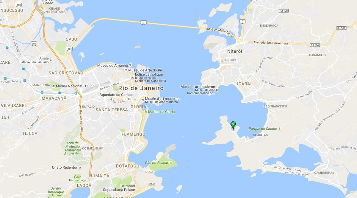 地図のビーチCáis