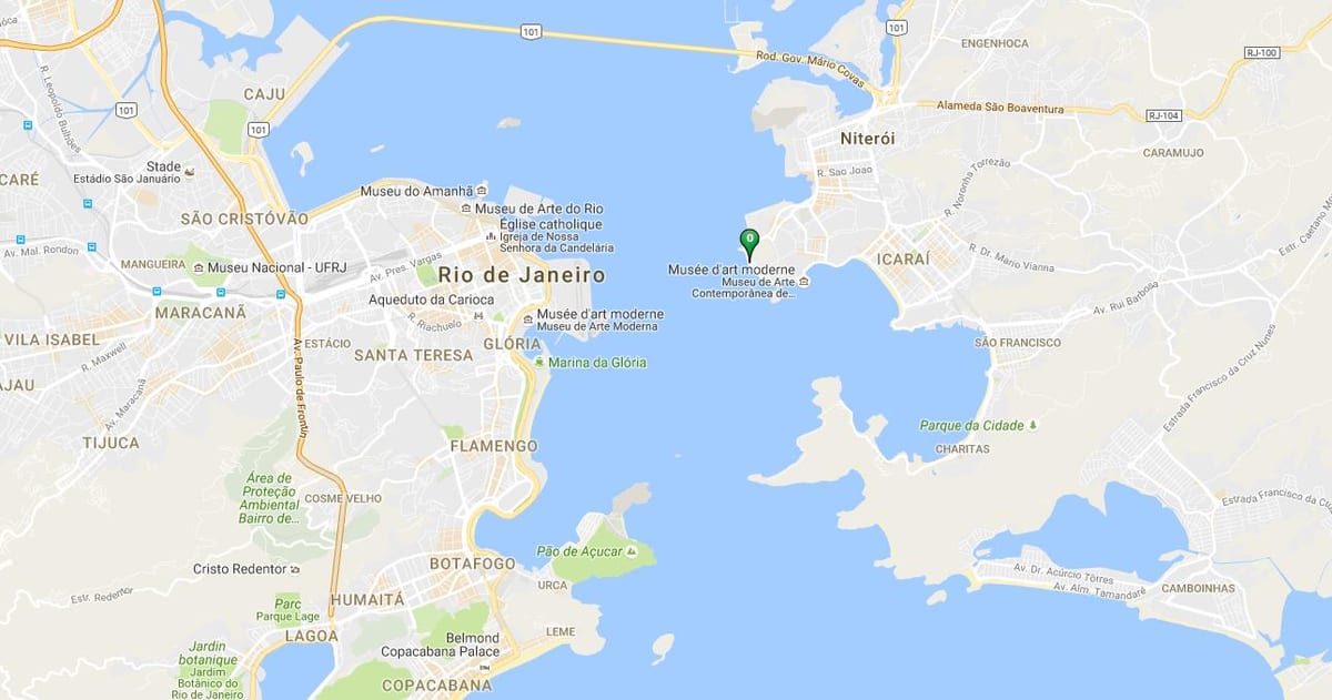 地図のビーチGragoatá