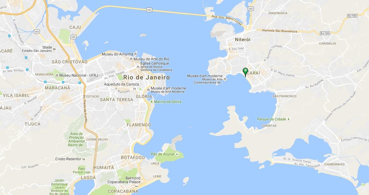 地図のビーチIcaraí