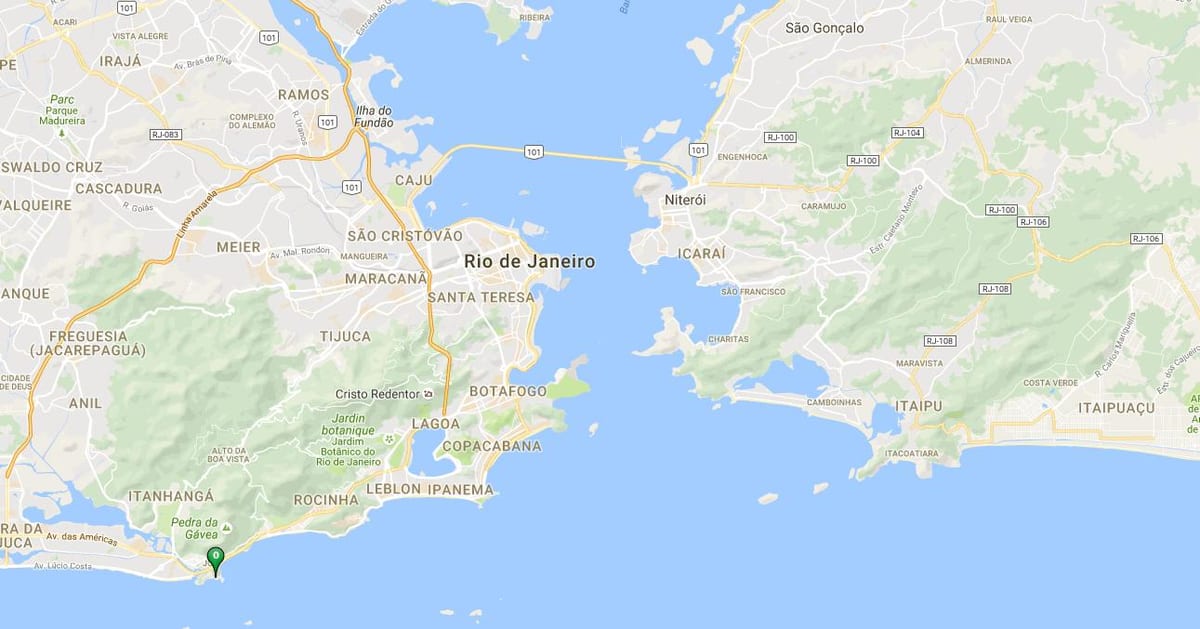 地図のビーチJoatinga