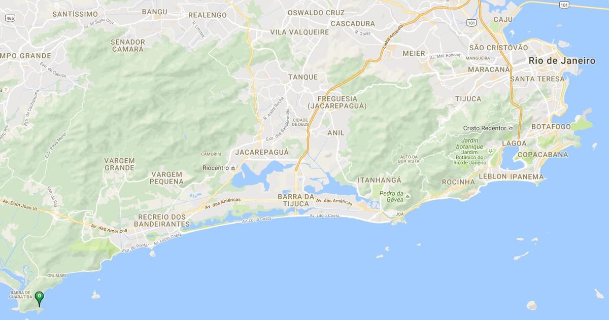 地図のビーチPerigoso