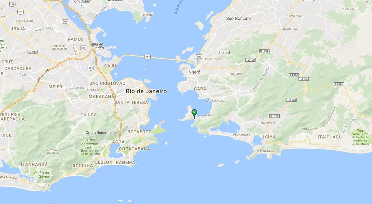 地図のフォルテビーチRio Branco