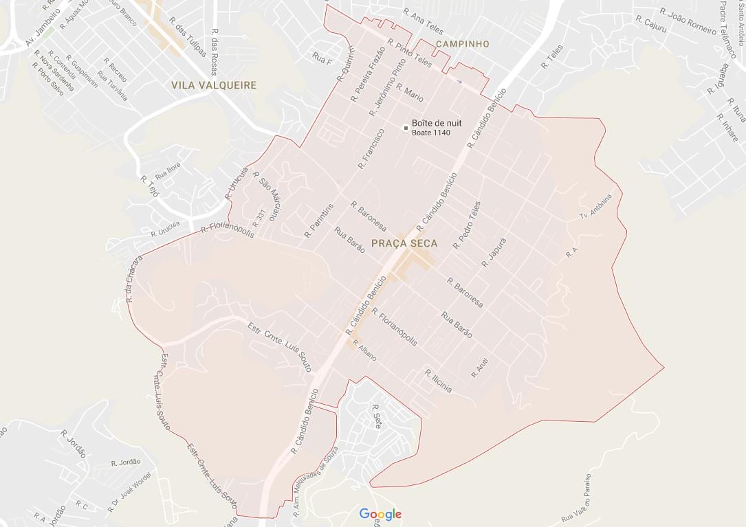 地図Praça Seca