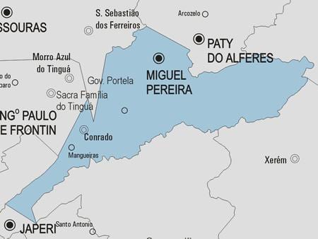 地図のミゲルペレイラ市