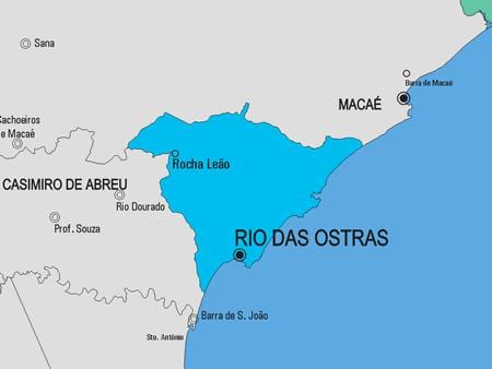 地図のリオデジャネイロ市