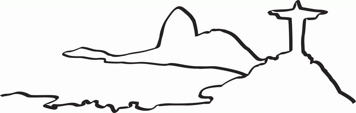 地図のリオデジャネイロの着色