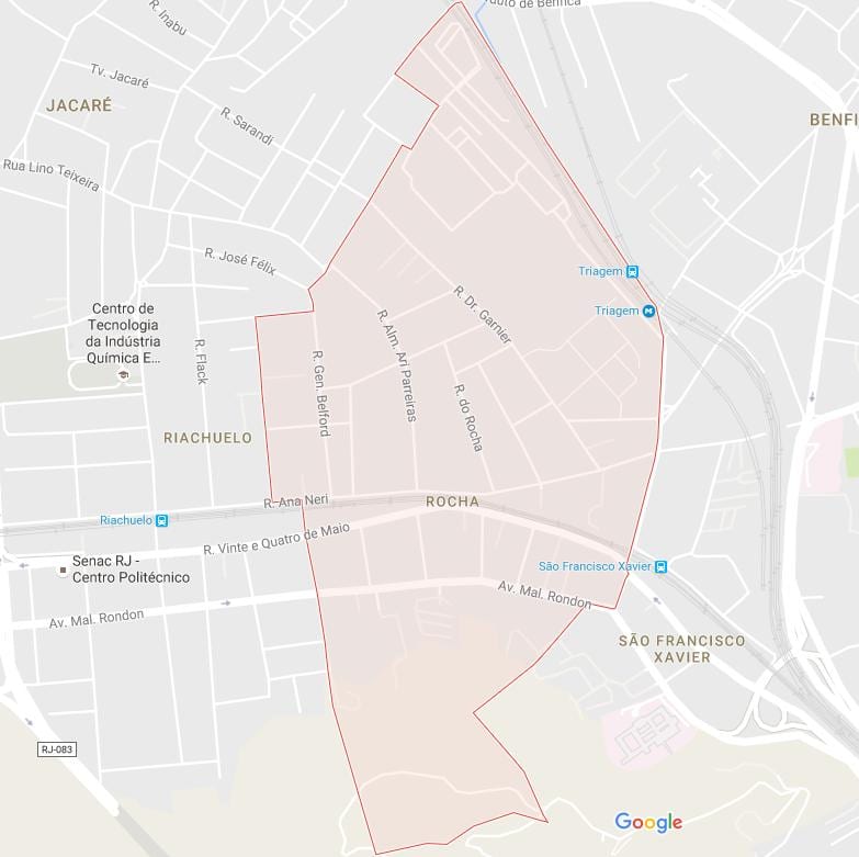地図のロシャ地区