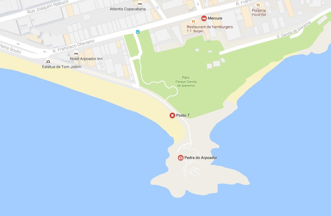 地図Arpoador
