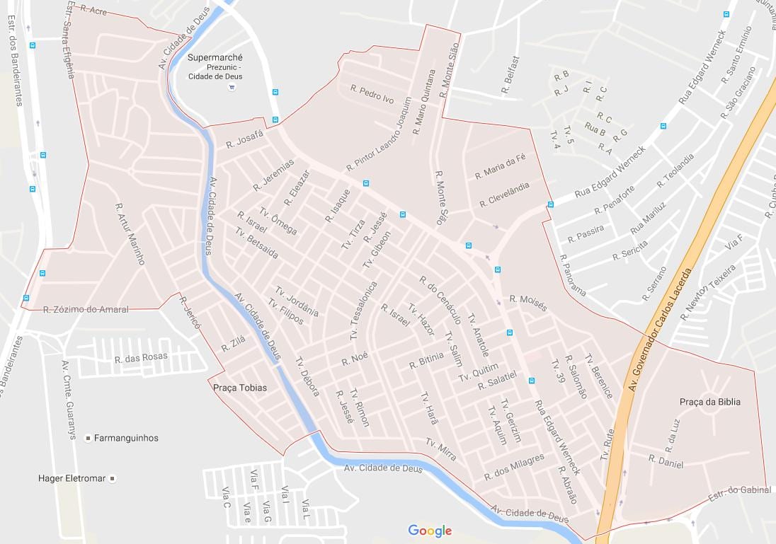 地図Cidade de Deus