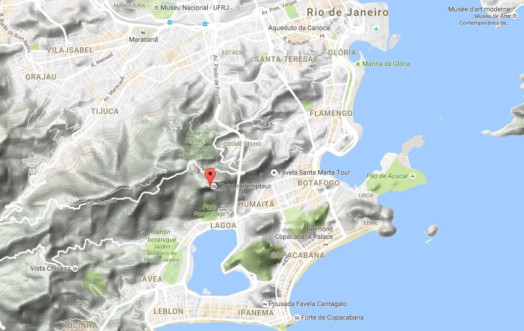 地図Corcovado