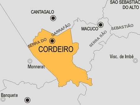 地図Cordeiro市町村