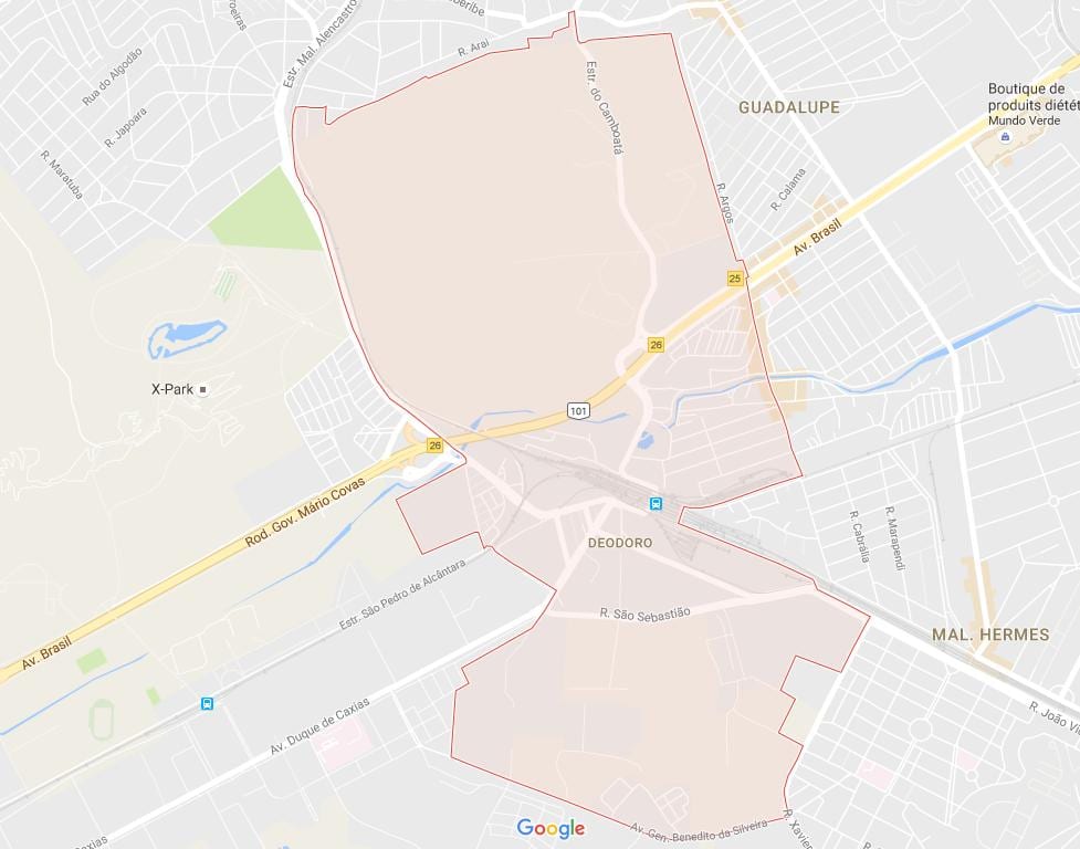 地図Deodoro