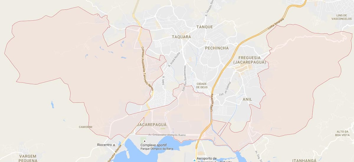 地図Jacarepaguá