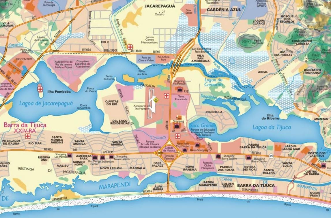 地図Jacarepaguá空港