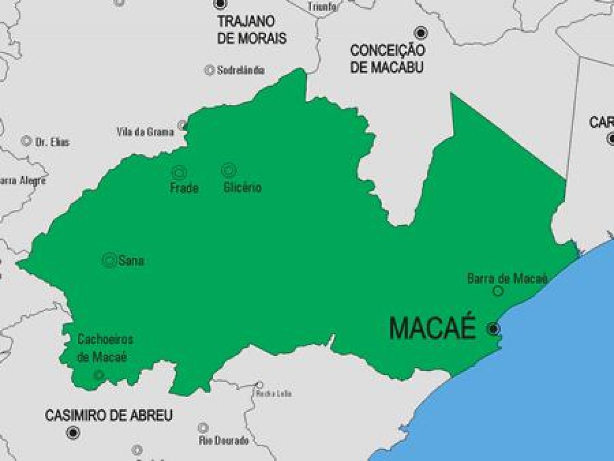 地図Macaé市町村