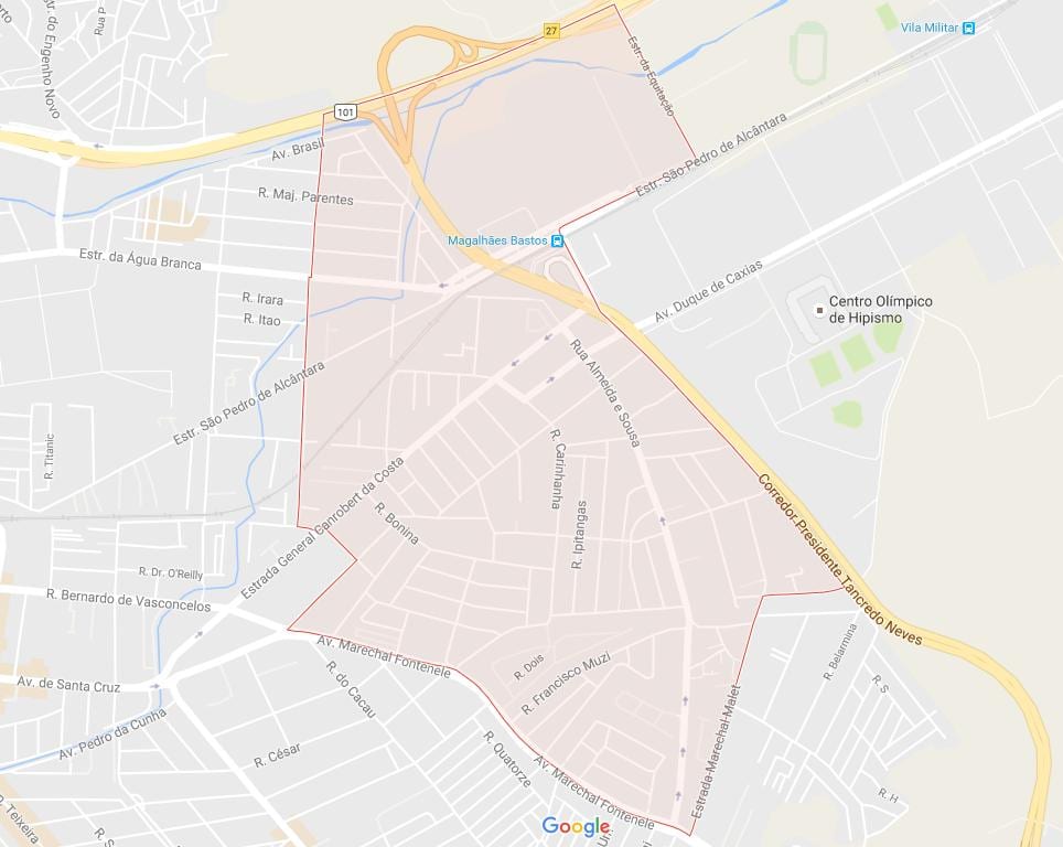 地図Magalhães Bastos