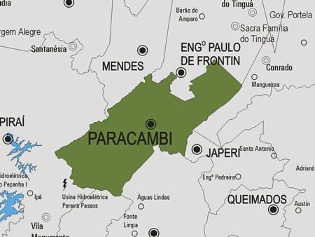 地図Paracambi市町村