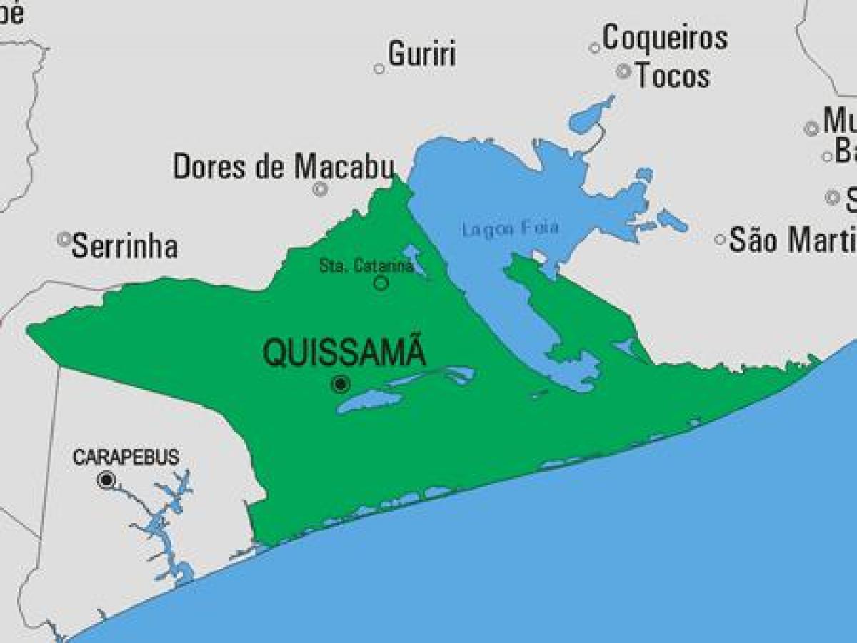 地図Quissamã市町村