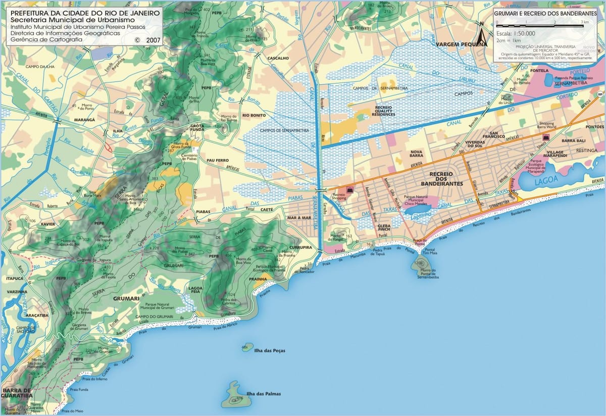 地図のReservaビーチ
