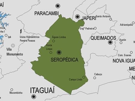地図Seropédica市町村