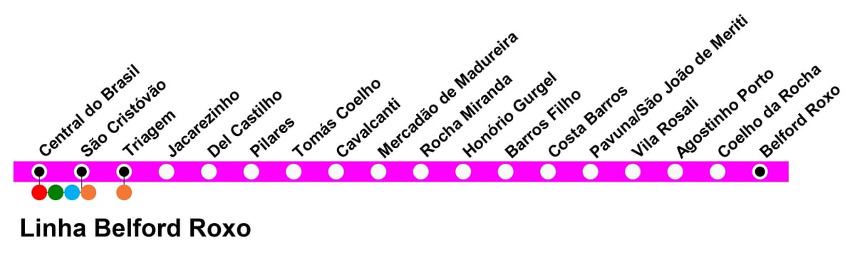 地図SuperViaラベルフォードRoxo
