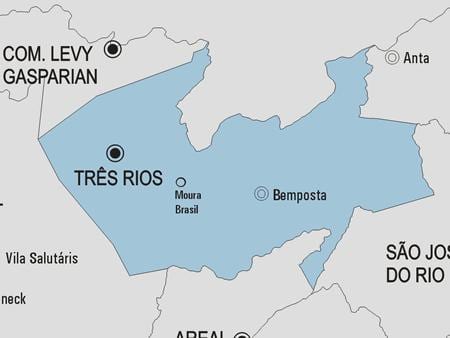 地図Trêsリオスの市区町村