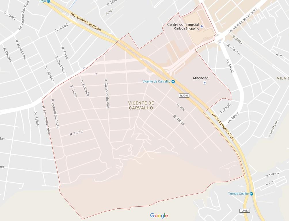 地図ンビセンテde Carvalho