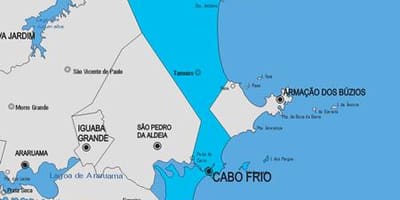 地図のカボフリオの市区町村