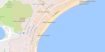 コパカバーナの地図