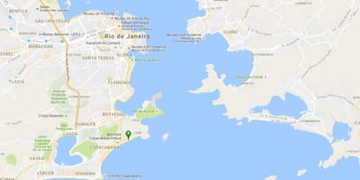 地図のコパカバーナビーチ