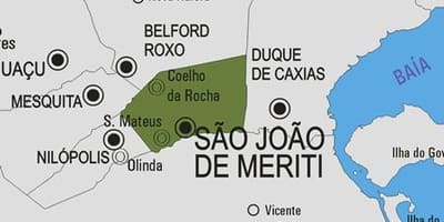 地図de São João Meriti市町村