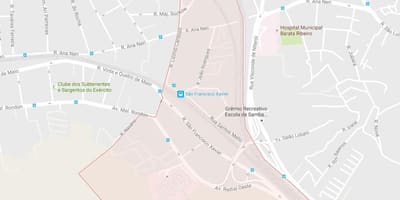 地図のサンフランシスコ-ザビエル