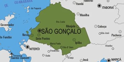 地図のサンGonçalo市町村