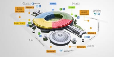 地図のスタジアムMaracana