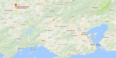 地図のスタジアムRaulinoデ-オリベイラ
