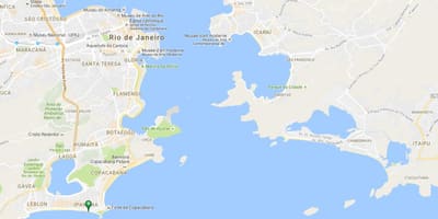 地図のロームイパネマビーチ