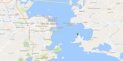地図のビーチAdão