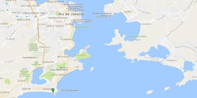 地図のビーチArpoador