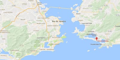 地図のビーチCamboinhas