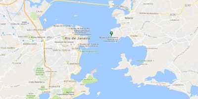 地図のビーチGragoatá