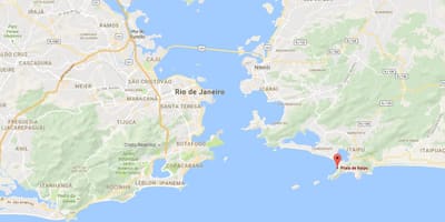 地図のビーチItaipú