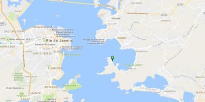 地図のビーチJurujuba