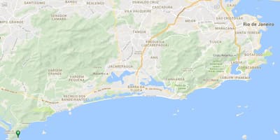 地図のビーチPerigoso