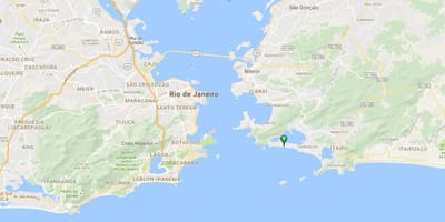 地図のビーチPiratininga