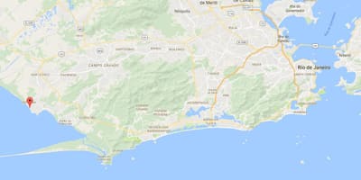 地図のビーチSepetiba