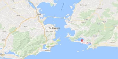 地図のビーチSossego