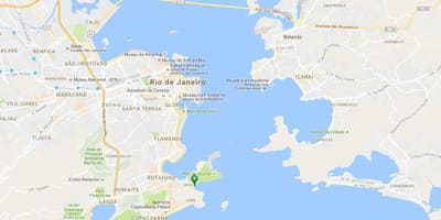 地図のビーチVermelha