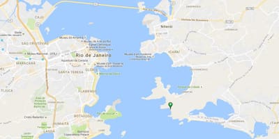地図のフォルテビーチImbuí