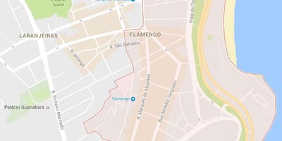 地図のアテロドフラメンゴ