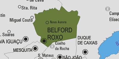 地図のベルフォードRoxo市町村